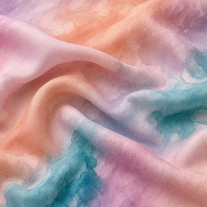 Abstract Watercolour digital print on fabric
